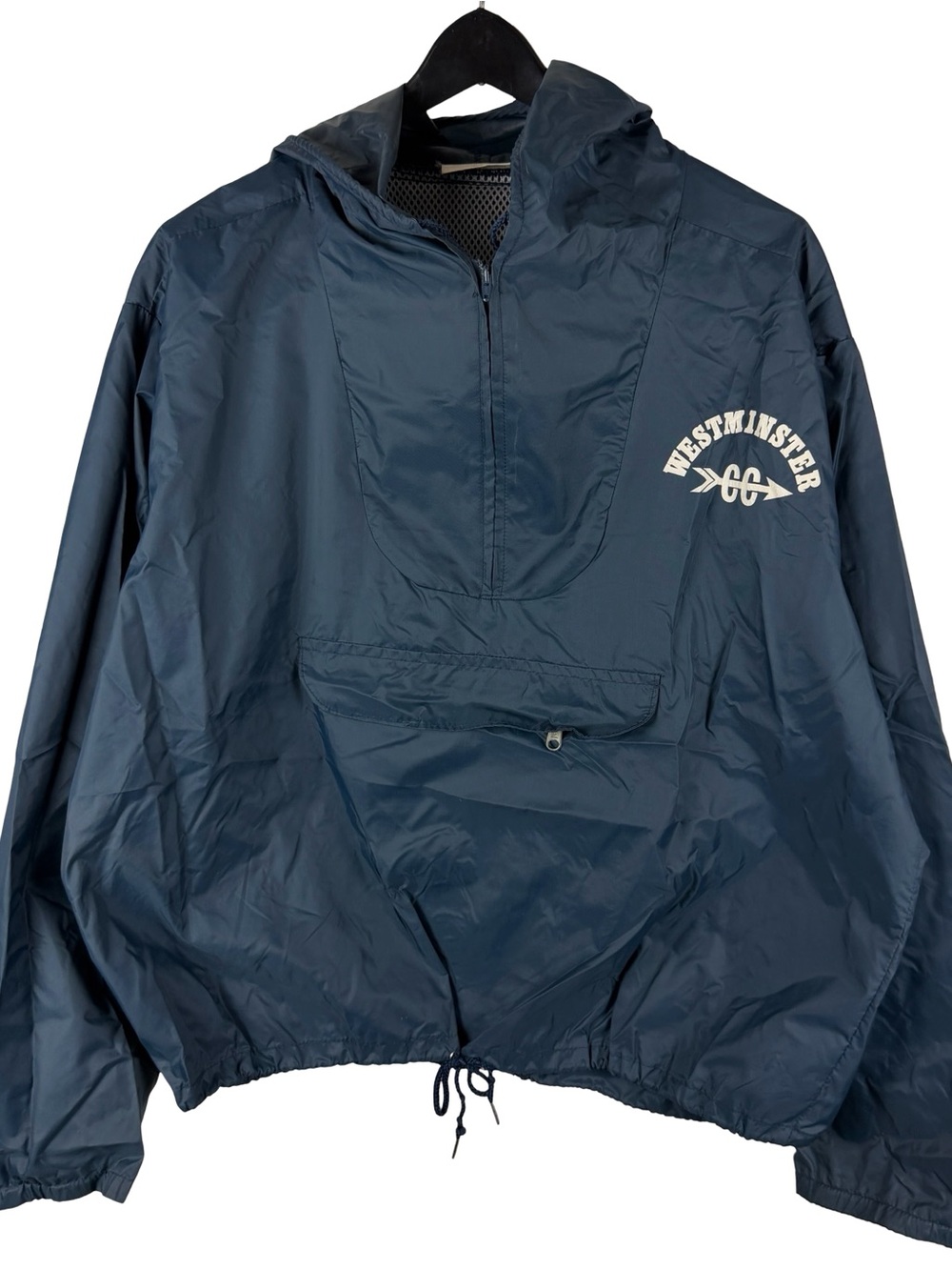 Vintage 1970s Windless Westminster Titans Windbreaker Blue Jacket Size XL